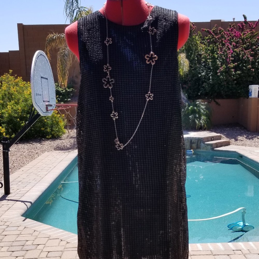 MICHAEL Michael Kors Black Sequin Dress